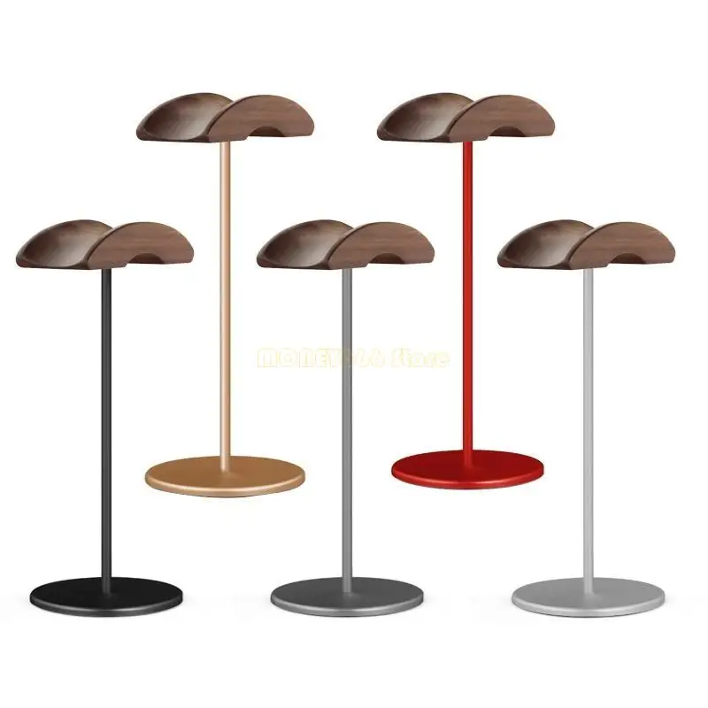 سماعات رأس F62C Universal حامل سماعات رأس الخشب حامل مكتب حامل رف رف رف حامل سماعة الرأس