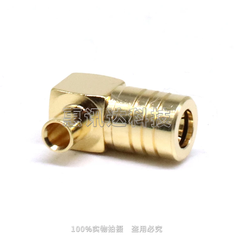 SMB-KWB2 SMB bent female connector connected to SFX/SFT50-2 semi-flexible half-steel wire SMB female half-steel connector