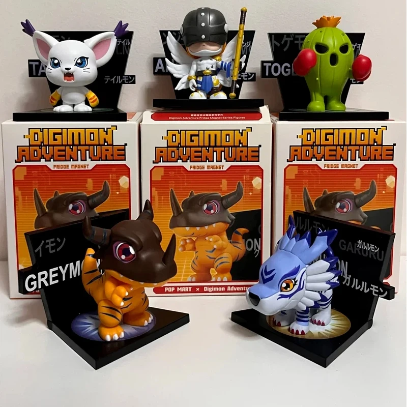 حقيقي البوب مارت ديجمون مغامرة مغناطيس الثلاجة سلسلة صندوق أعمى لطيف الشكل سطح المكتب هدية مزخرفة لمحبي أنيمي #3