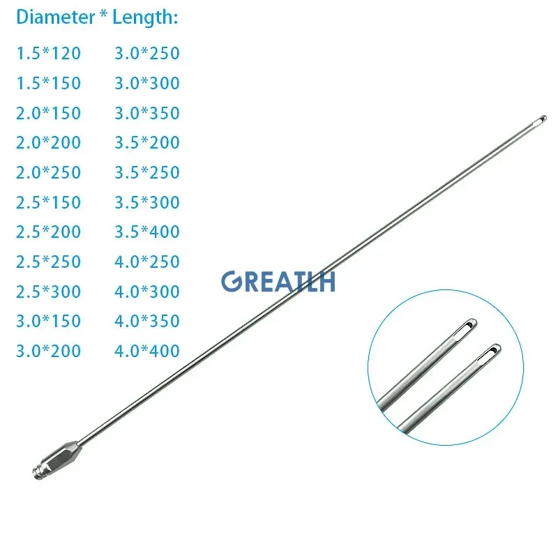 

Fat Transplantation Liposuction Cannula 2 Holes Fat Transfer Needle Aspirator for Beauty Use Liposuction Tool 1pcs