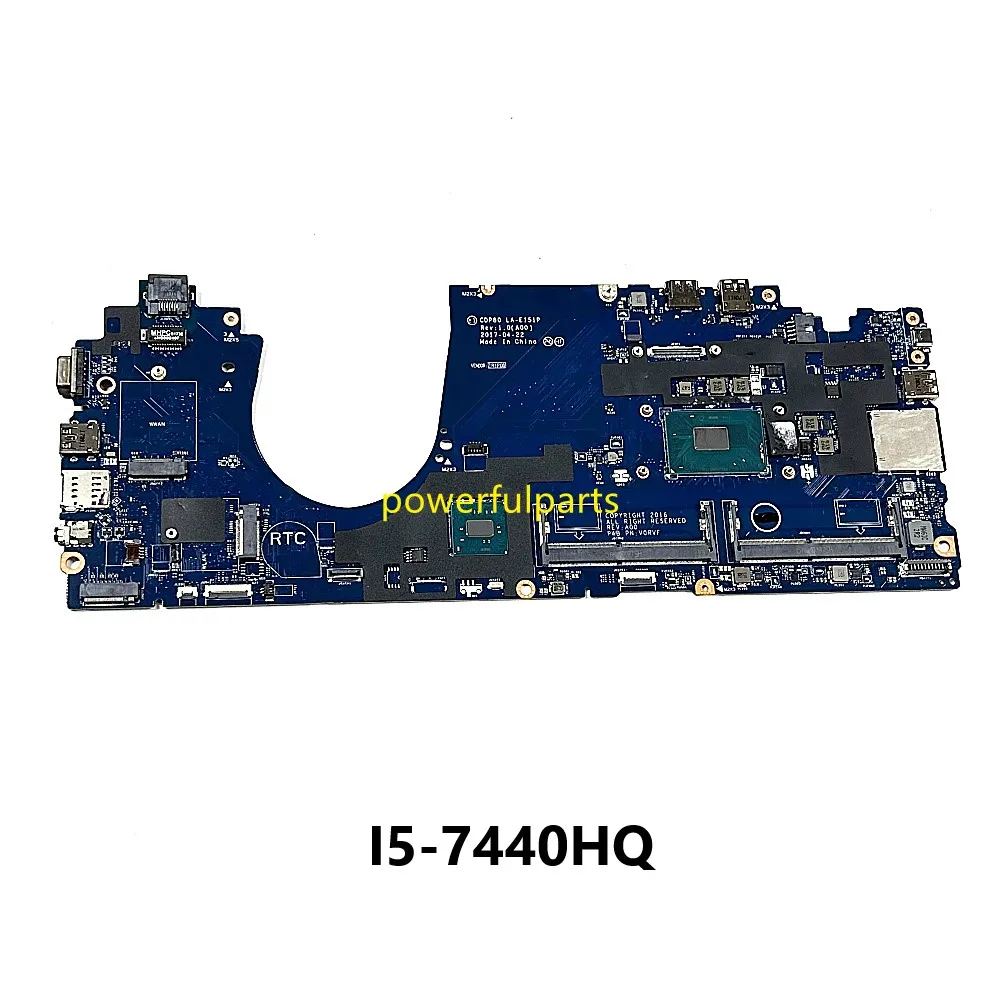 

08T985 For Dell Latitude 5580 Motherboard CDP80 LA-E151P i5-7440HQ Processor Working Good