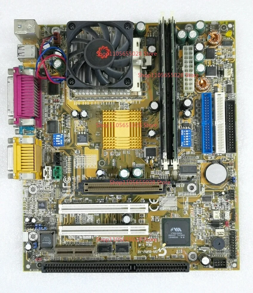 For Antique Computer Main Board Gigabyte GA-6VM7-4I Old Main Board 370 Pin Ben SDRAM 256m (double 128m)