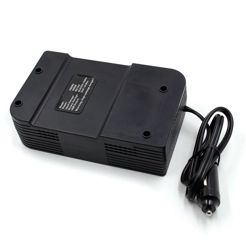 300W Car Inverter DC 12V To AC 220V Car Lighter Power Adapter Converter Splitter 4 USB Charger Fast Charging