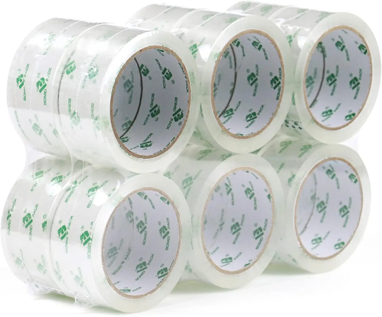 

12 Rolls Cry l Clear Packing Tape Refill, Shipping Packaging Tape, 2 Mil 1.88 inch x 60 Yards for Carton Box Sealing