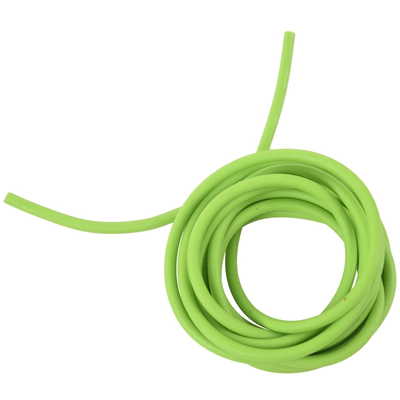 2X Tubing Exercise Rubber Resistance Band Catapult Dub Slingshot Elastic, Green 2.5M