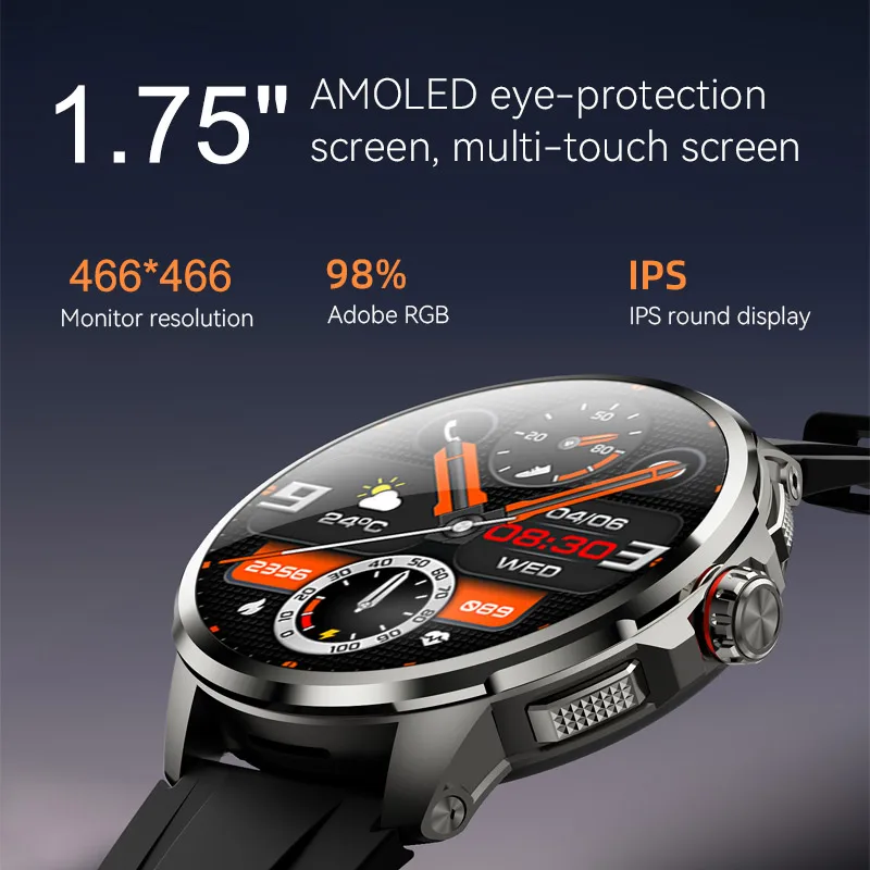 Wonlex สมาร์ทนาฬิกา 4G Video Call หมุนกล้องผู้ชายสมาร์ทนาฬิกา GPS WiFi 3 + 32GB Store กันน้ํากีฬา Smartwatch สําหรับชาย mt109