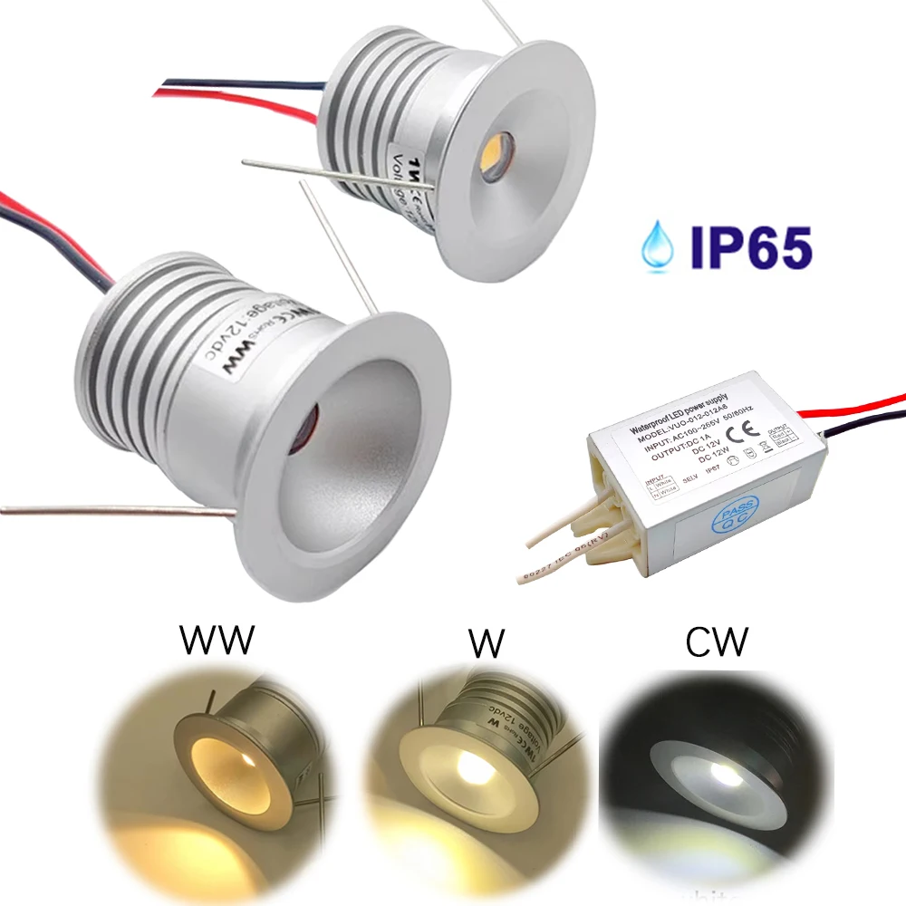 1-ワット-12-ボルト小さなスポット-led-ライト-25-ミリメートルカットアウト凹型ミニダウンライトセットリモコン-ktv-パーティー天井階段キャビネットランプ