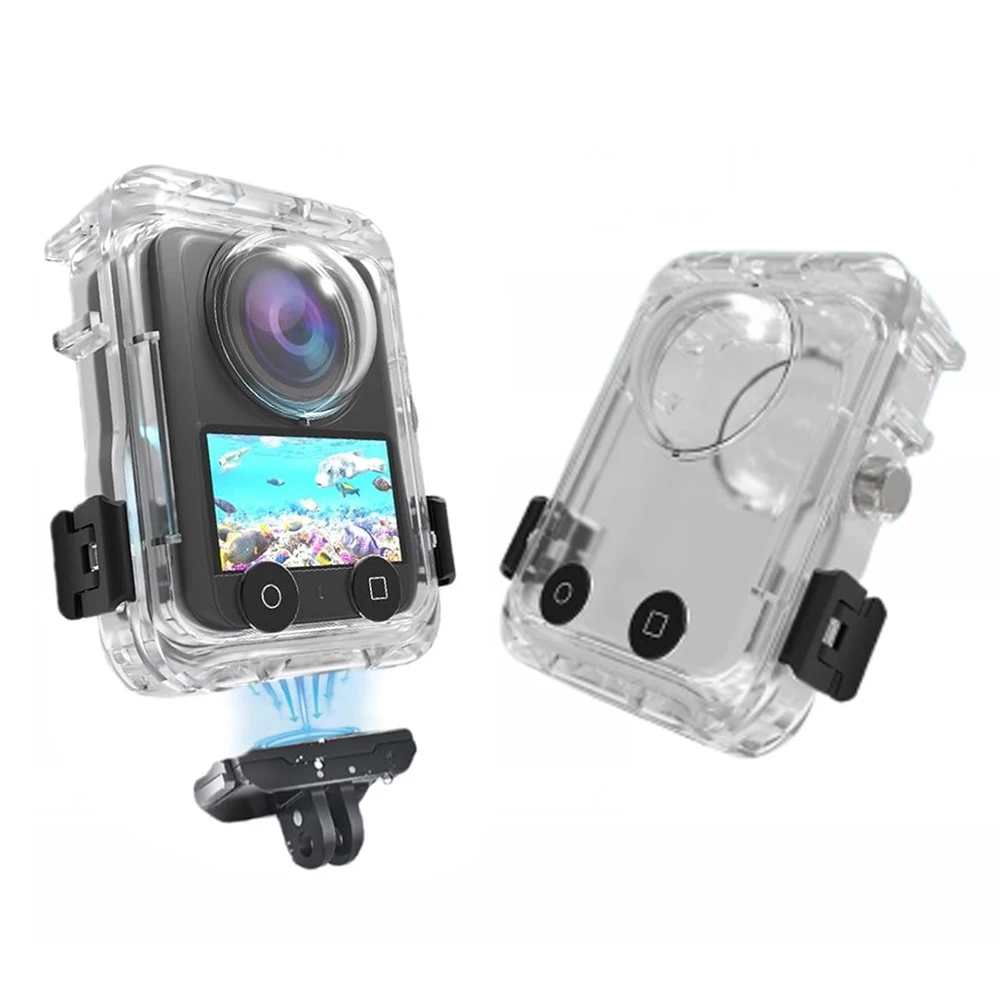 حافظة غوص غير مرئية لـ DJI Osmo 360، حافظة مغناطيسية سريعة الإصدار مقاومة للماء، غطاء غطاء غوص 40 متر ملحق غلاف تحت الماء #1