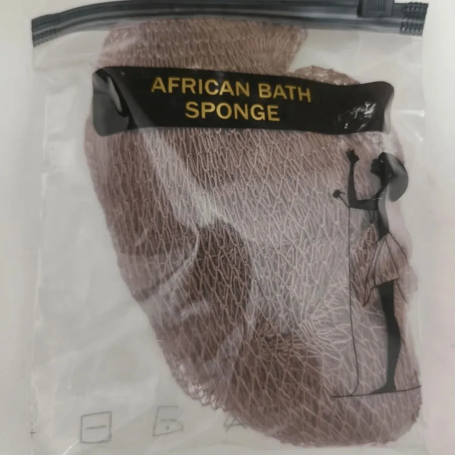 

1pcs Net Sponge Authentic With Knots, Exfoliating Washcloth Body Scrubber Back Scrubber For ShowerAfrican