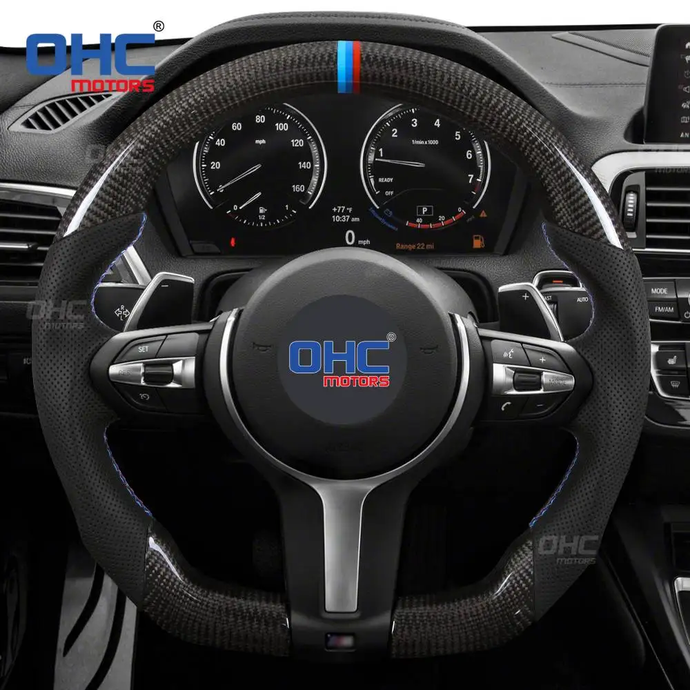 F30 F20 F80 B-M-W Steering Wheel for Volante BMW M2 M3 M4 F30 F80 F87 interior exhaust competition M carbon Fiber Steering Wheel