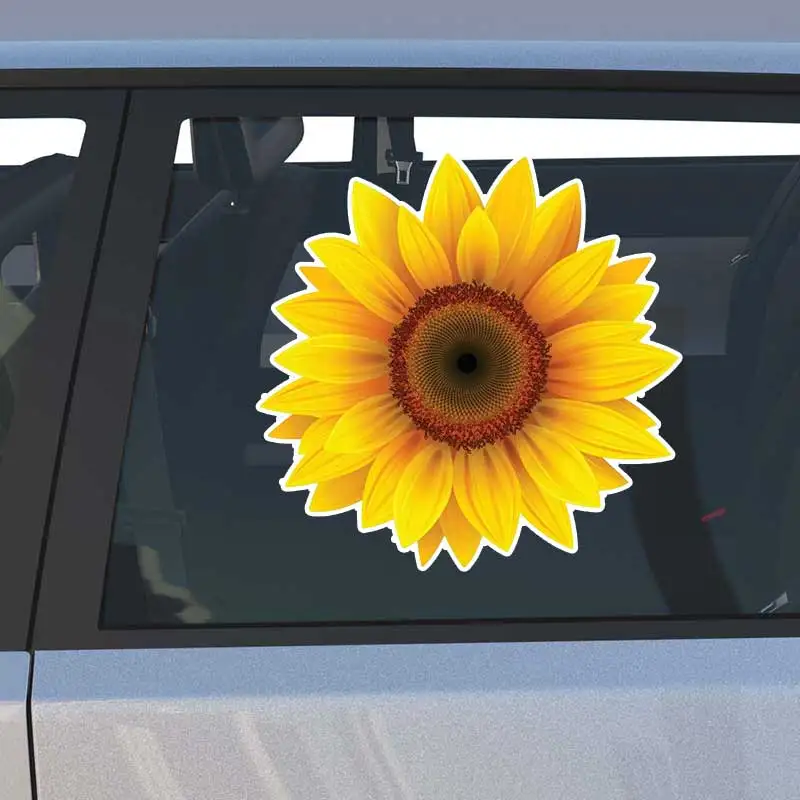 

Sunshine Sunflower Car Sticker Vinyl Decal Waterproof Rear Window Motorcycle Camper Bumper Truck Laptop Decoration SH1573