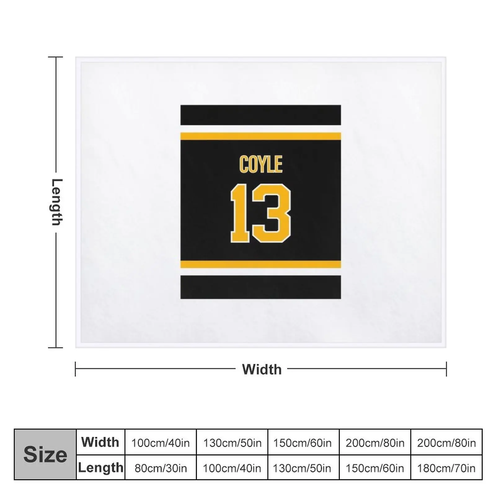 Charlie Coyle Jersey Throw Blanket Sofa Throw Moving Blankets