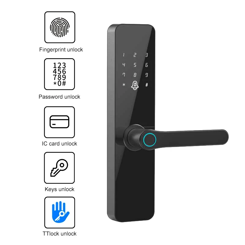 Cheap TTlock App Bluetooth Fingerprint Smart Lock For Apartments