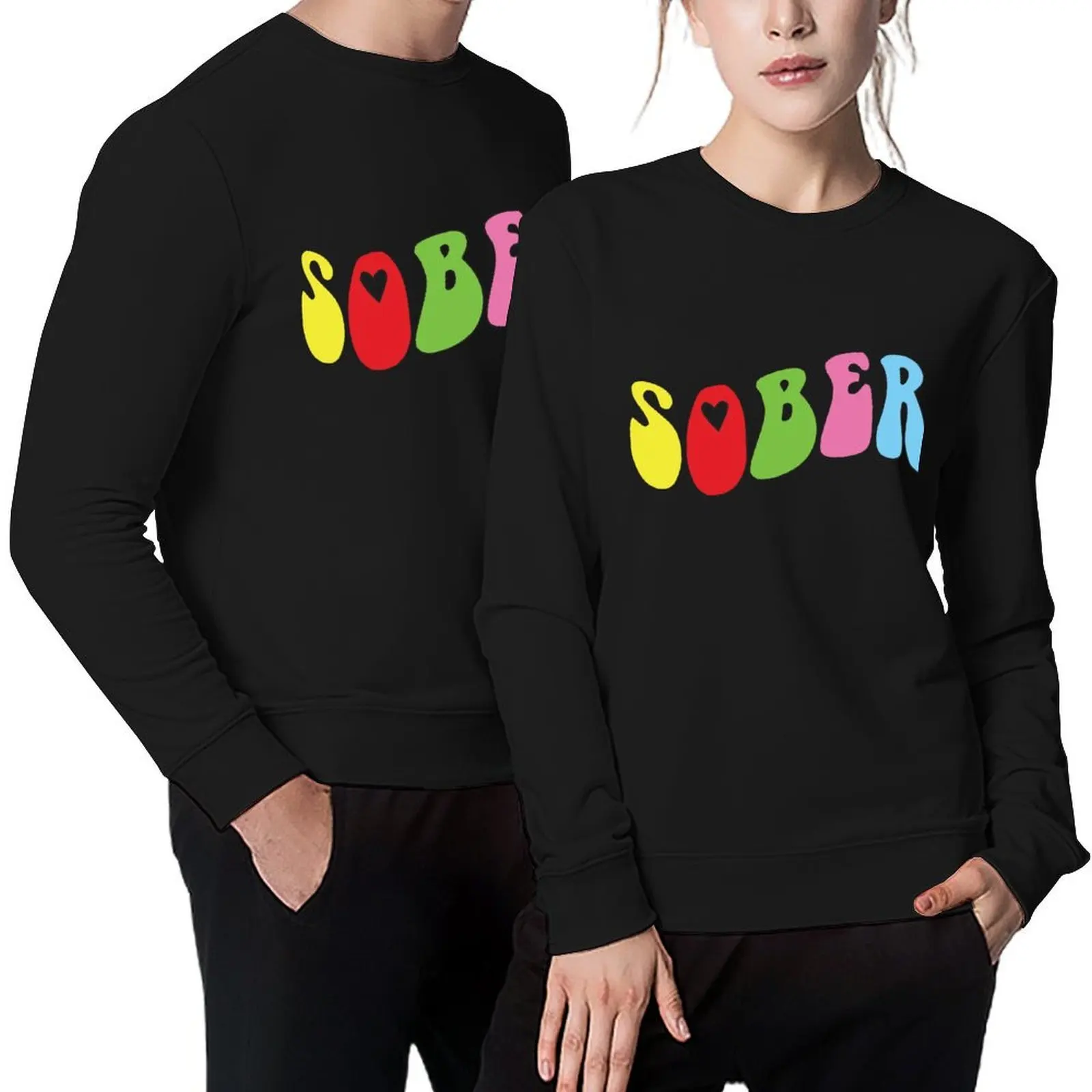 

Sober Heart AA NA Pullover men wear korean clothes korean autumn clothes clothes for men sweatshirt male