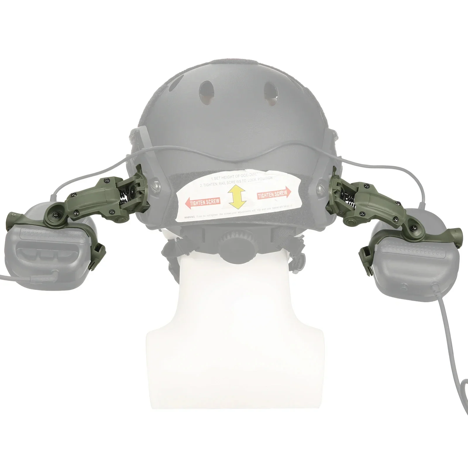 Tactical Headphone Track Mount Helmet Multi-angle Track Mount Helmet Guide Adapter Noise-cancelling Headphone For OPS Core ARC