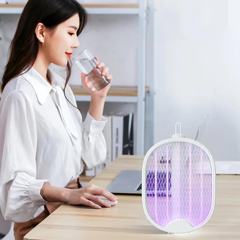 Folding multifunctional electric mosquito beat rechargeable automatic mosquito trapping flies mosquito lamp wall mounted