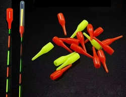 100pcs/lot Fishing Float Drift Tail Conspicuous Rubber Beans & Connectors For Lightstick Pesca Fishing Tackle Accessories J350