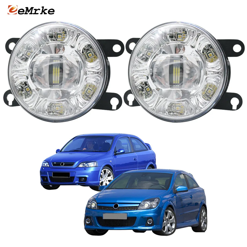 

LED Fog Lights Assembly PTF with Clear Lens + 6 DRL Car Daytime Running Lamp for Opel Vauxhall Astra G H OPC HSV VXR 2006-2009