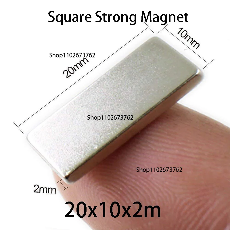 20x10x2 N35 Imas Magnetic Ement Square Electroiman Iman Powerful Neodymium Magnet Super Strong Small Round Magnets for Crafts