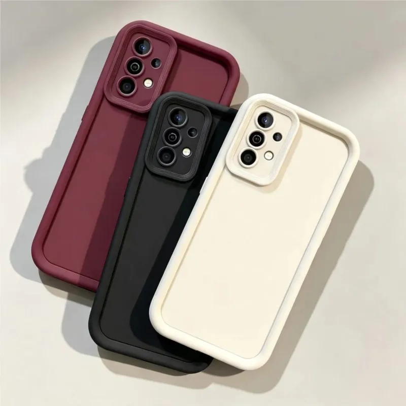 Stair Shockproof Silicone Soft Phone Case For Samsung Galaxy A13 A23 A33 A53 A73 4G 5G Camera Protection Matte Cover Caqa Coque