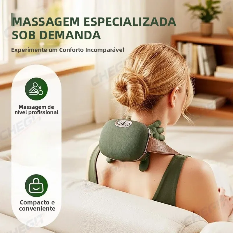 電気ネックショルダーマッサージャー指圧指圧深部揉みほぐし筋肉リラクゼーション背中と肩の痛みを和らげる