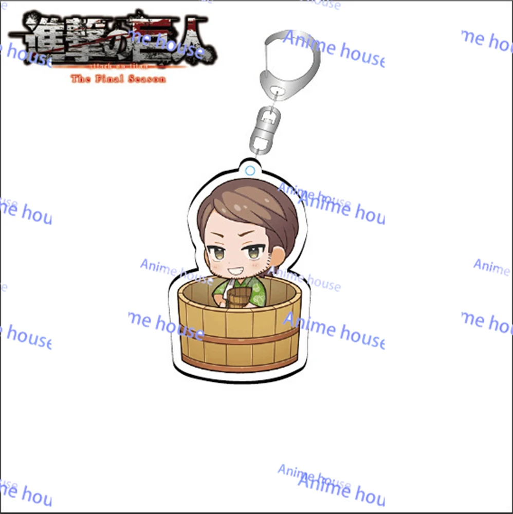 Eren Jaeger Mikasa·Ackerman Armin Attack Titan Arlert Acrylic Key Chains Anime Peripherals Pendant Cosplay Props Kids Gifts Toys