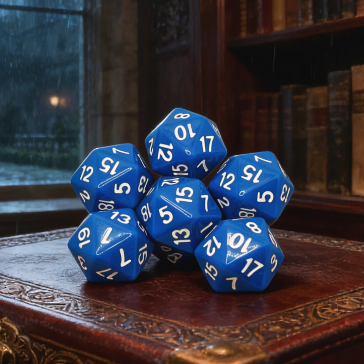 6pcs D20 Dice Set for DND Mtg Role Play Game Dados Cube Kit for Rpg D&D Magic the Gathering Polyhedral Accessories Dices Baged