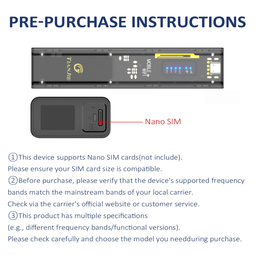Router WiFi mobile 4G TIANJIE MF310, router Wi-Fi 6 LTE, rete ad alta velocità dual band 2.4G e 5G, router tascabile con batteria da 10000 mAh