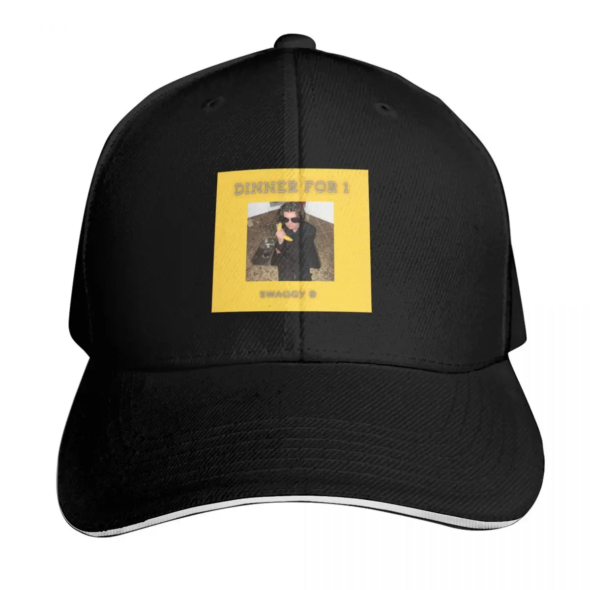 Dinner For 1 Cover Merch Baseball Cap Contrast Two Tone Brim Snapback Flat Bill Strapback Dad Hat