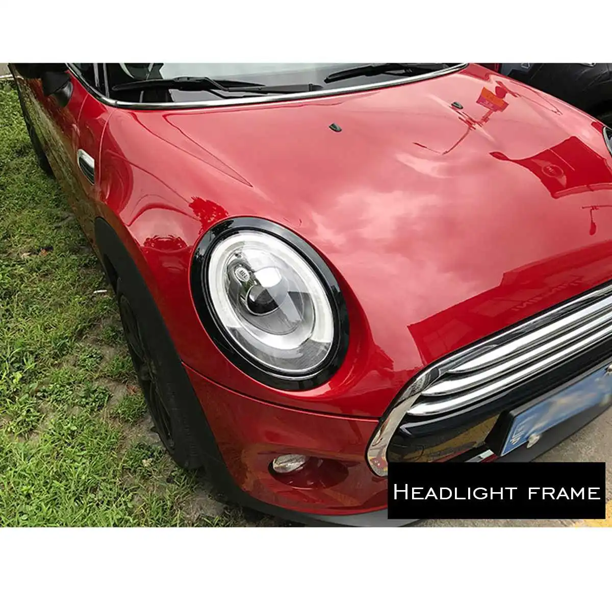 

4 Pcs For Mini Cooper One JCW F55 F56 Car Headlight Head Tail Rear Lamps Rim Light Trim Ring Covers Car Styling Accessories