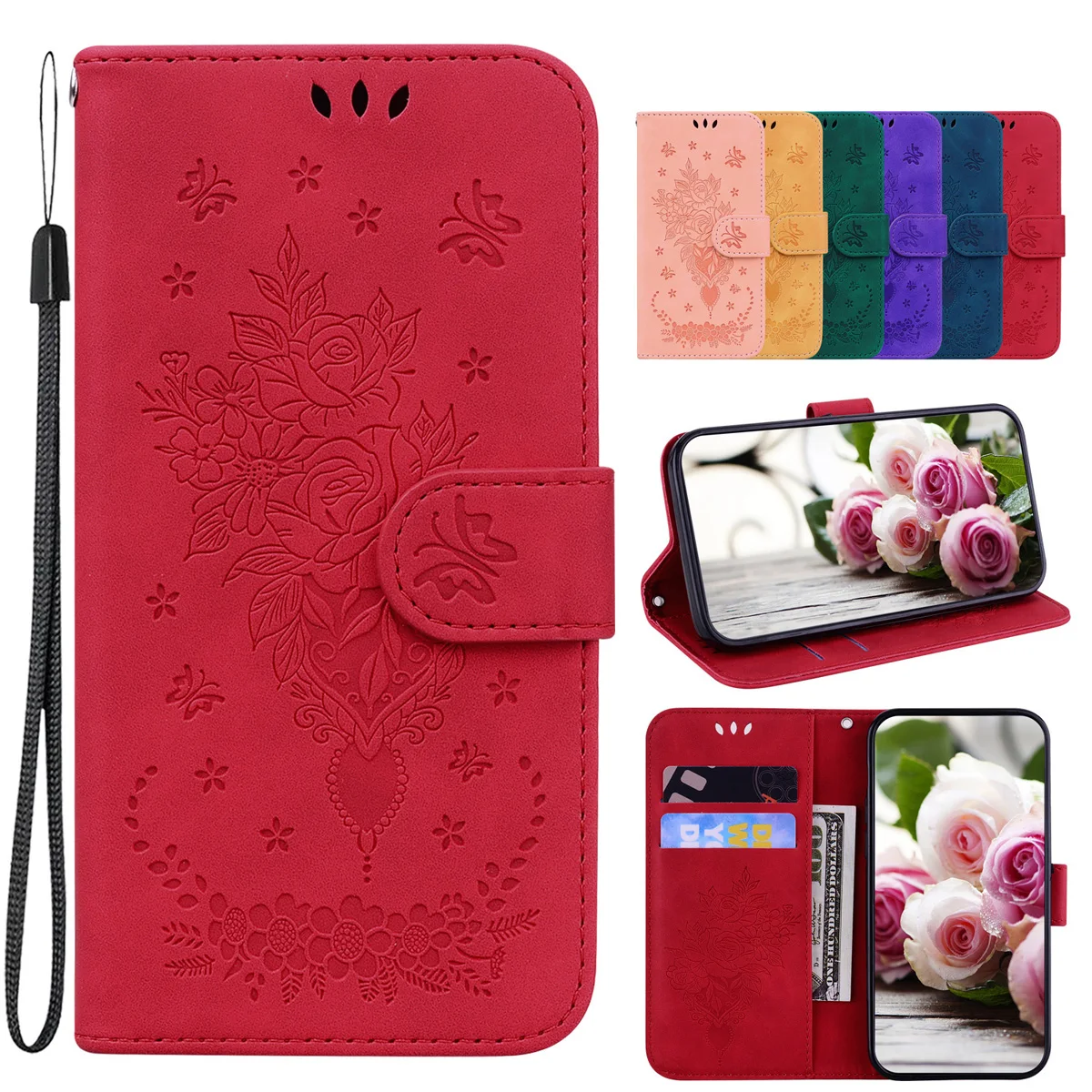 

Sunjolly Phone Cover for Samsung Galaxy Note 20 Ultra Note10 Lite Note 10 Plus S8 Plus Flip Wallet PU Leather Phone Case coque