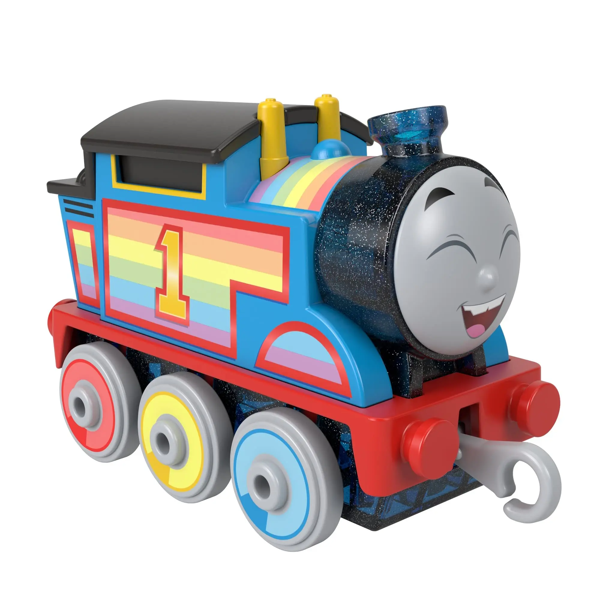 Thomas and Friends-Tren de juguete de motor de Metal fundido a presión, modelo de figura de celebración de arcoíris, Sodor Adventures, regalo coleccionable para niños