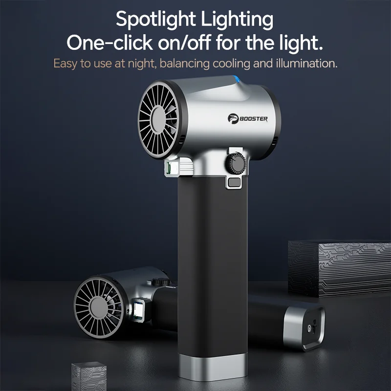 Ventilatore Turbo BOOSTER TF64A2 per Veicoli, Casa e Esterni, Motore Brushless con Condotto da 64mm, Potenza Massima 750W, Batteria ad Alta Capacità 4