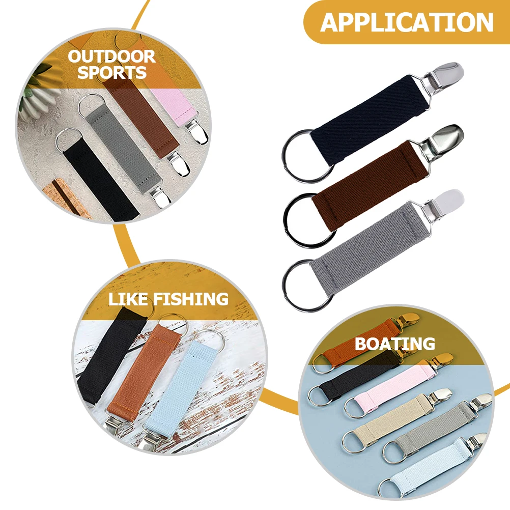 

3 Pcs Handbag Travel Luggage Accessories Hats Clips for Polyester Yarn Plus Elastic Outdoor