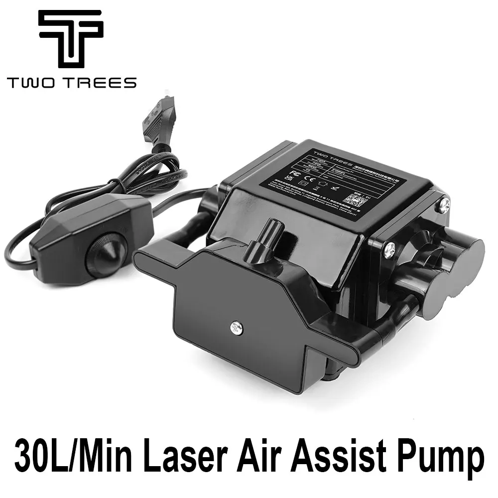 TwoTrees Laser Engraver Air Compressor Air Assist Pump z wyjściem powietrza 30 l/min do grawerowania laserowego CNC Regulowana prędkość Niski poziom hałasu — zdjęcie 2