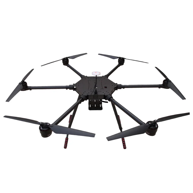 Flyroun LXX6 1100 mm 6-assige koolstofvezel drone-framekit met intrekbaar landingsgestel, zware liftlading voor filmisch en industrieel