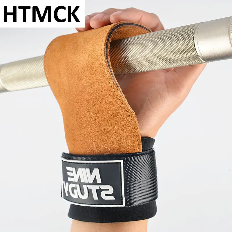 1Pair Gym Pull-Up Grip Strap Wrist Straps Anti-Slip Weight Power Belt Lifting Pads Deadlift Workout Palm Protection Gloves