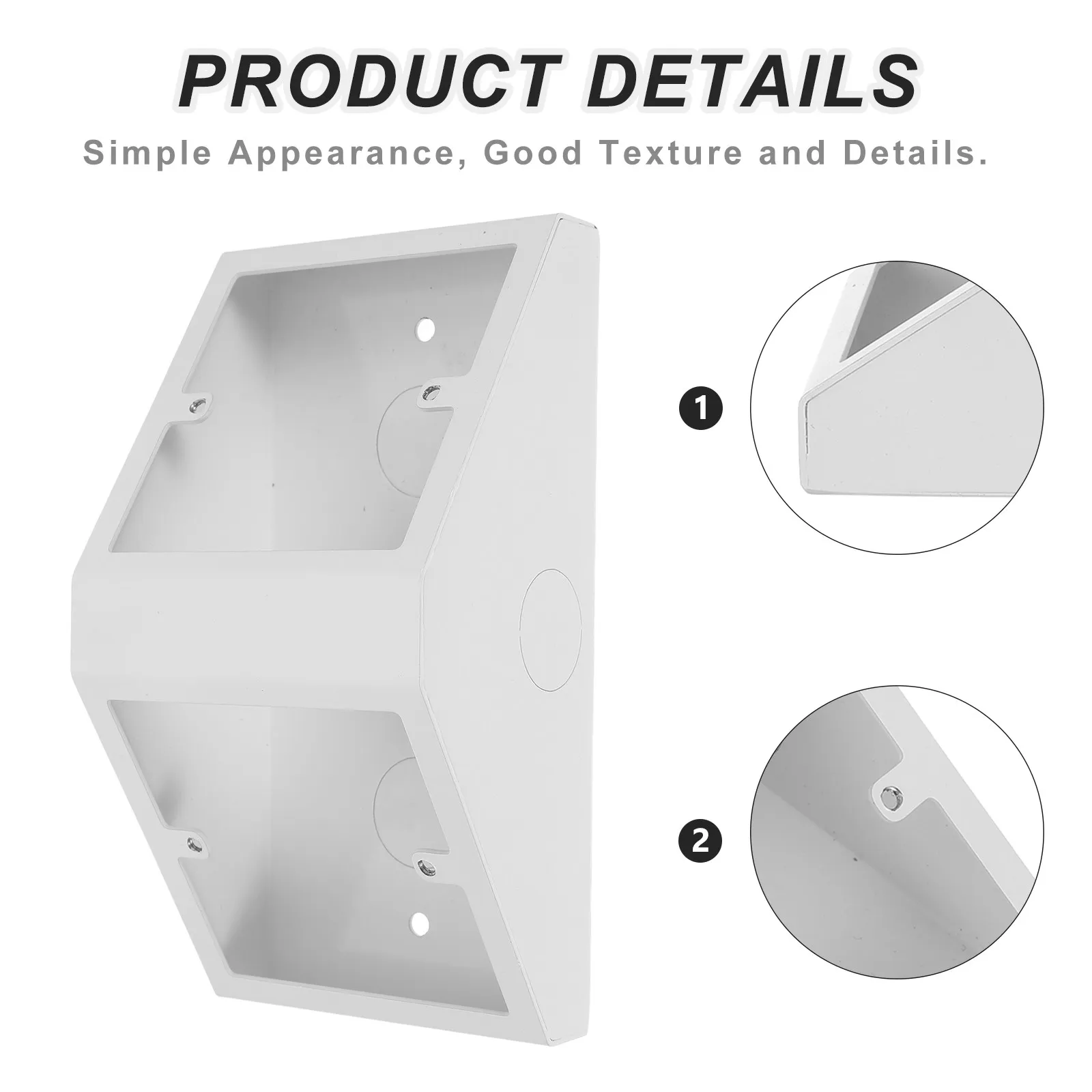 Electric Wall Socket Box for Lab Workstations Recessed Mounting High Thermal Stability Flexible Power Integration Electrical