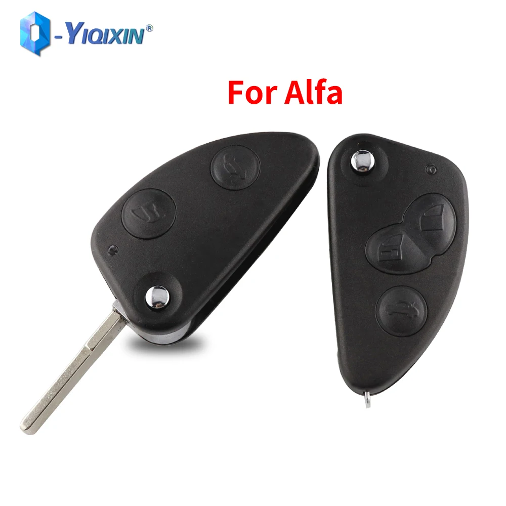 YIQIXIN 2 3-przyciskowe składane zdalne kluczyki samochodowe do Alfa Romeo 147 156 166 GT Model Wymienne etui SIP22 Blade Fob Cover