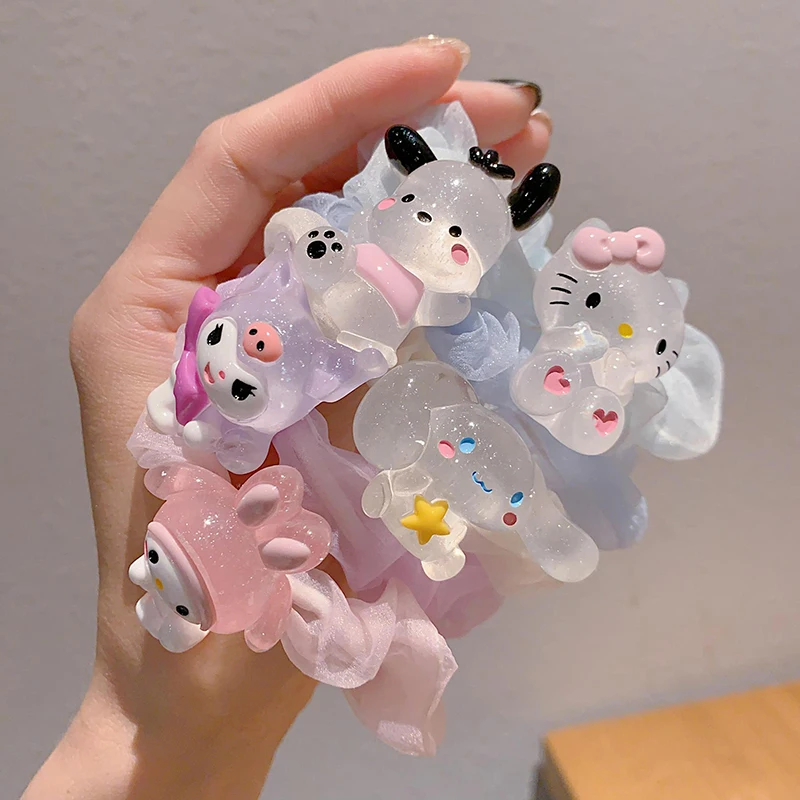 Cartoon niedlichen Haar gummis kawaii Anime Gummiband Mode Haarring für Frauen Mädchen süße exquisite Haarschmuck Geschenke