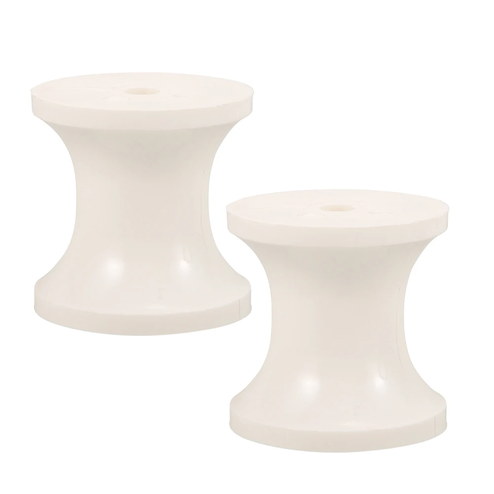 

2 Pcs Marine Rollers Boat Replacement Yacht Trailer Plastic Rolling Wheel Parts