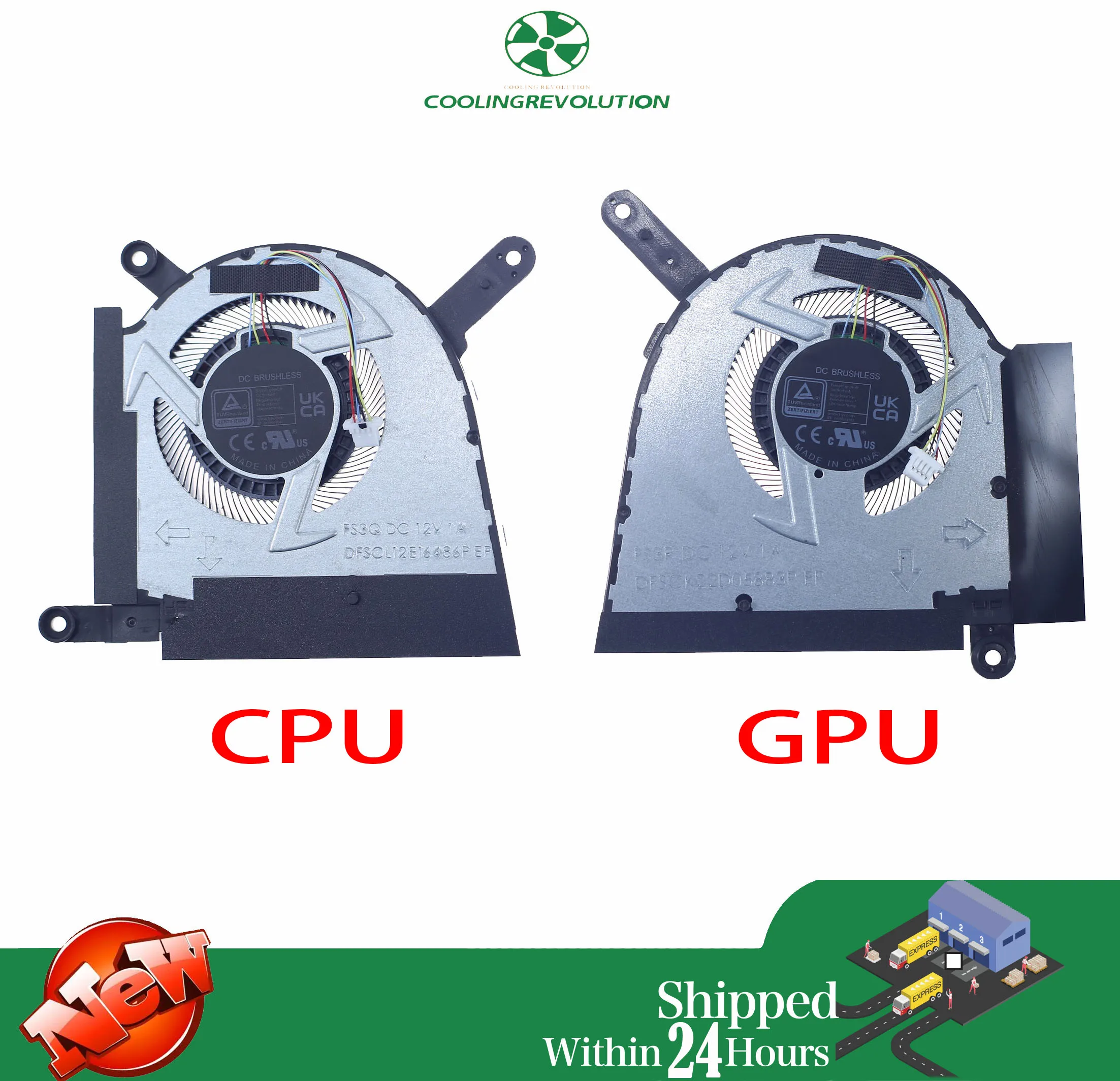 Laptop CPU GPU Cooling Fan for ASUS TUF Gaming FX607 FA607 FX607J FX607JU FA607PI 13NR0HW0M02011 13NR0HW0M03011 DFSCK22D05883P