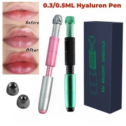 Ácido Hialurônico Lip Filler Injector Pen, Caneta Misting Sem Agulha, Injetor de Água Anti Rugas, 0.3 ml, 0.5ml