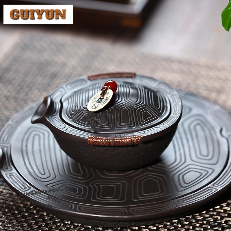 

120 мл классические чайники из фиолетовой глины Исин, горшок ручной работы с ручным захватом, необработанная руда, фиолетовая керамика, грязевой чайник, китайский чайный сервиз Zisha, ремесло