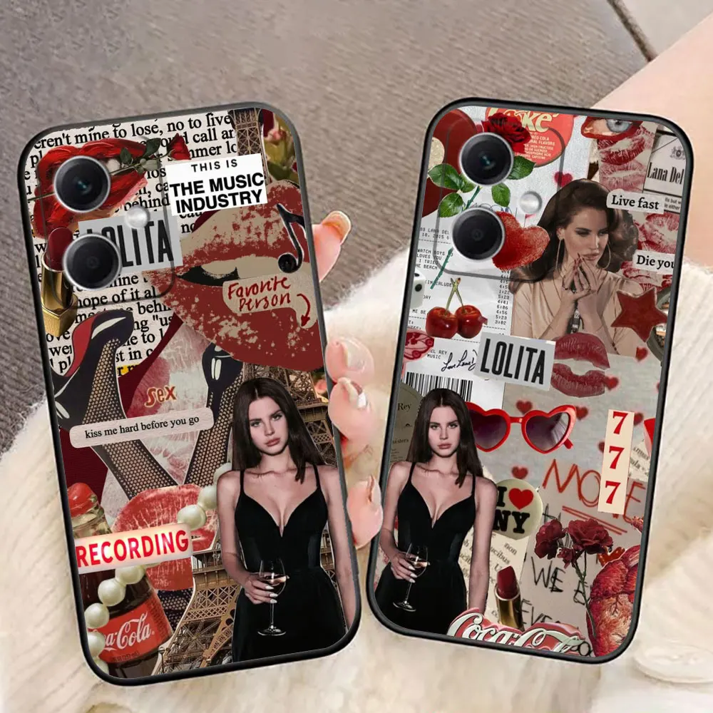 Phone Case For Redmi 17 17C A1 A3 A5 A7 15 15C 14C 13C 13 12C 12 10 10C 9T 9C 9A 9 8 K60 K30 Capa Cover Singer Star Lana Del Rey