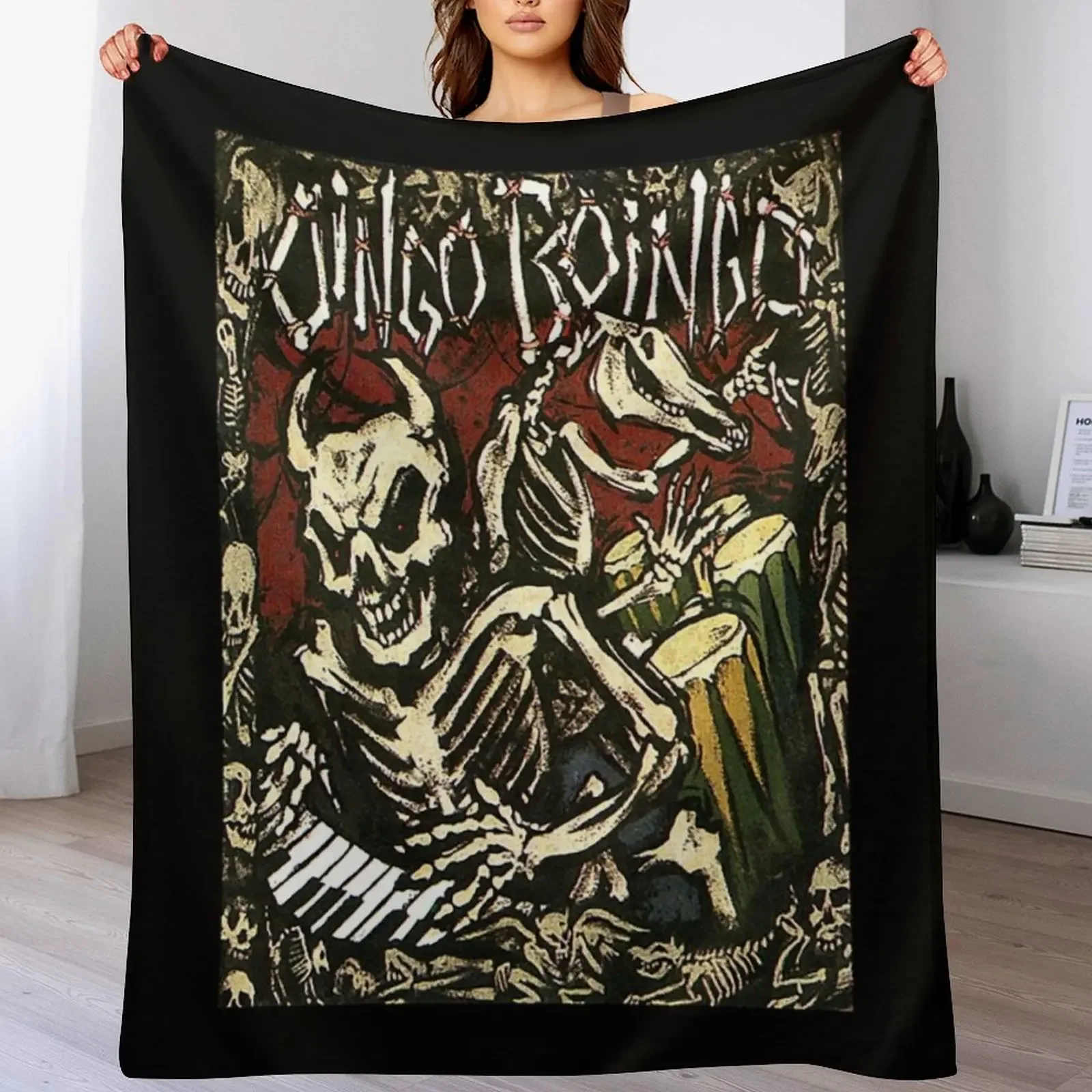 Oingo Boingo T-ShirtHalloween Farewell - Oingo Boingo Throw Blanket Soft Comfort Blanket for Reading Watching TV