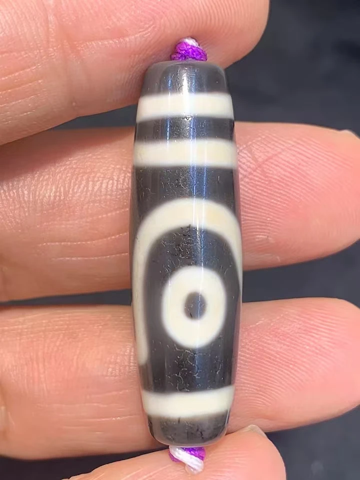 

Handmade Old Ruyi 2 Eyes Taiwan Craftsmanship Tianzhu Natural Agate Amulet Weathered Perfect Retro diy for Collectable