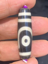 Handmade Old Ruyi  2 Eyes Taiwan Craftsmanship Tianzhu Natural Agate Amulet Weathered Perfect Retro diy for Collectable