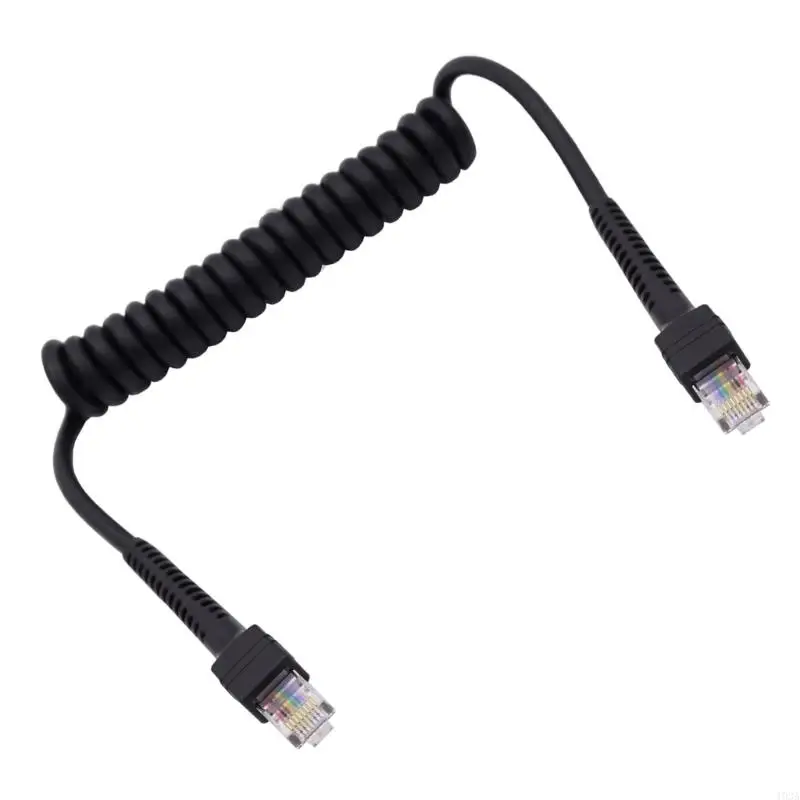 193A 8 Cored Cat6 Shielded Spring Networking Cable for Fast Speed Internet Gaming