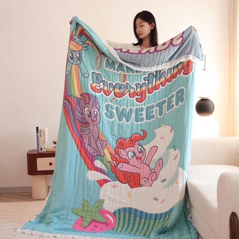

My Little Pony Rainbow Dash Twilight Sparkle cartoon cute print home bedroom pure cotton skin-friendly breathable thin quilt